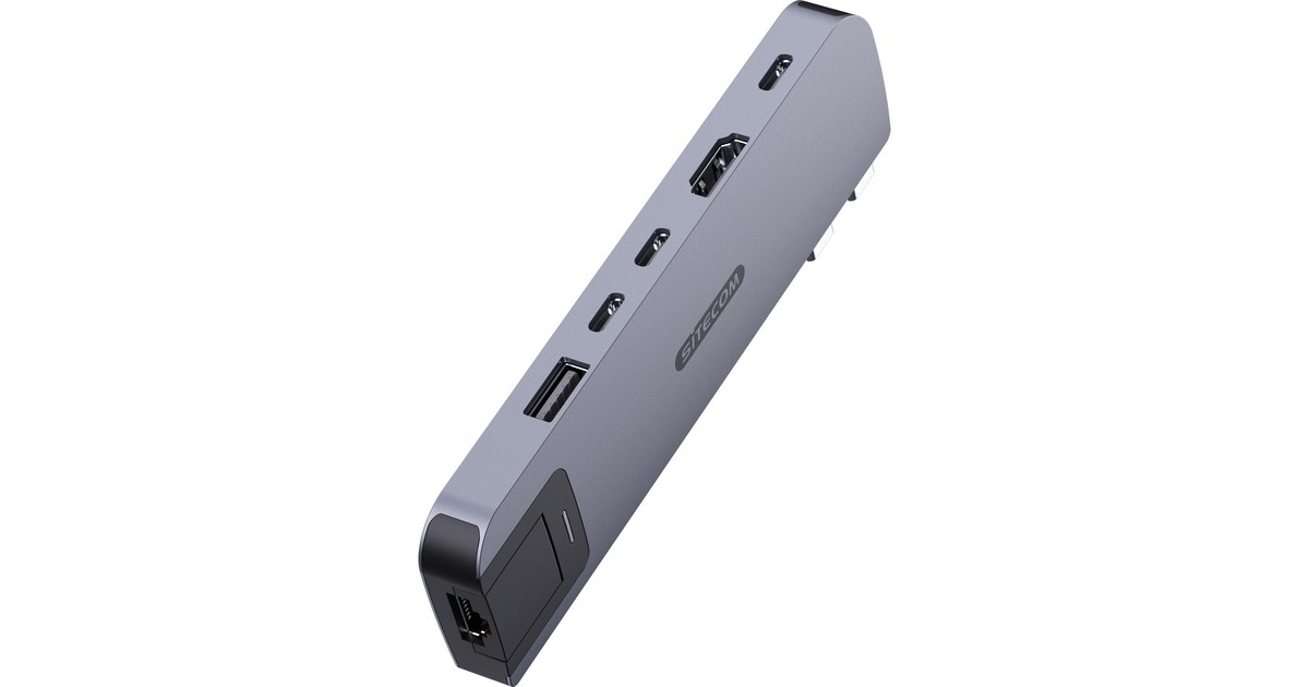 Sitecom6-in-2 MacBook Air Multiport Hub dockingstation  (Grijs)