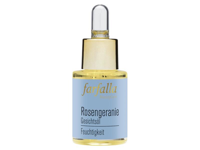 Farfalla Gesichtsöl Rosengeranie 15 ml1 Stück Feuchtigkeitsspendendes Pflegeöl für das Gesicht