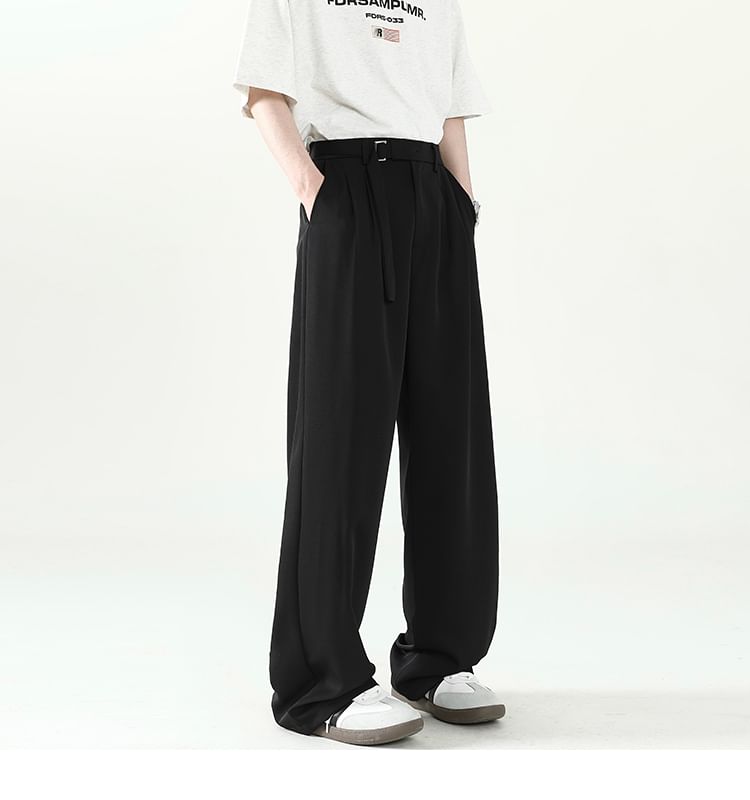 VEAZ - Hoge taille effen wijde broek