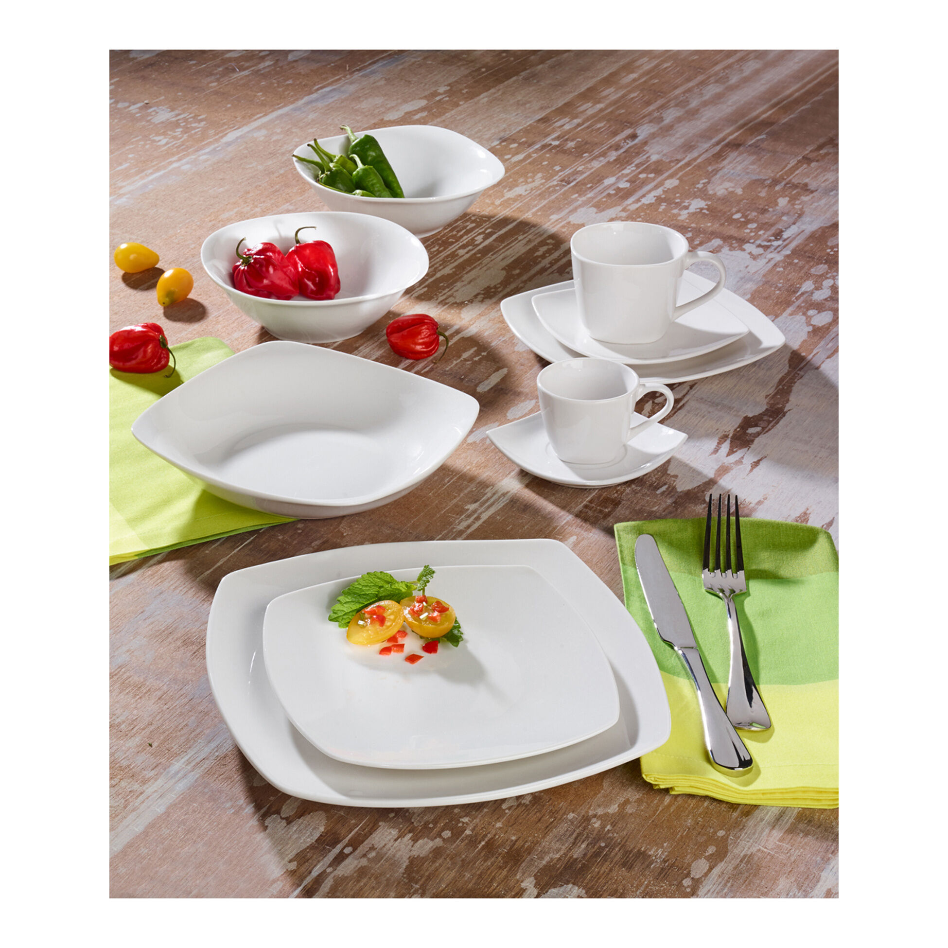 Geschirr-Set Square für 12 Personen