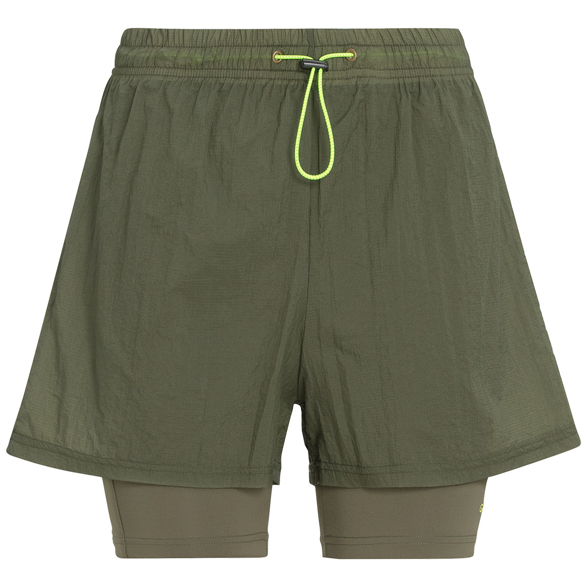 Gina Sports Damen Sport-Shorts zweilagig dunkelgrün