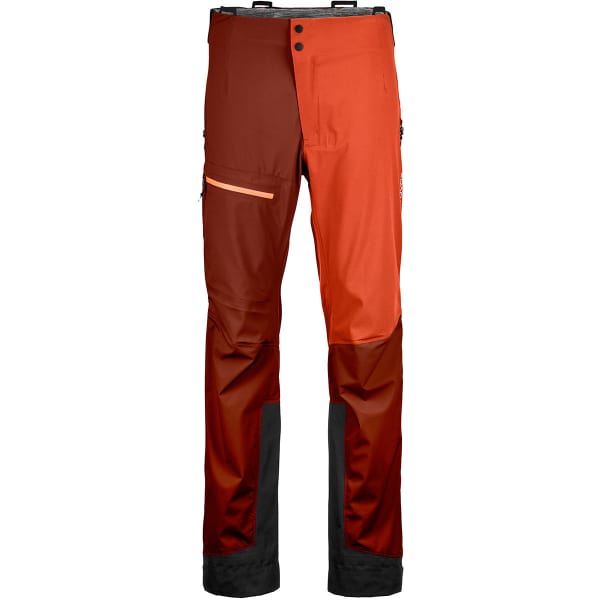 Pantalon ski de randonnée ORTOVOX 3L ORTLER PANTS M CLAY ORANGE