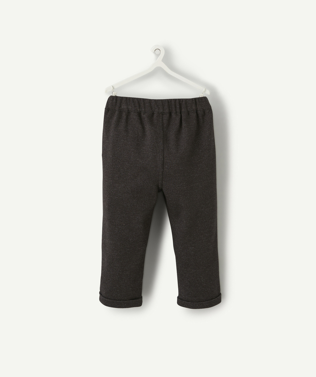 PANTALON DE JOGGING BÉBÉ GARÇON GRIS FONCÉ AVEC POCHES