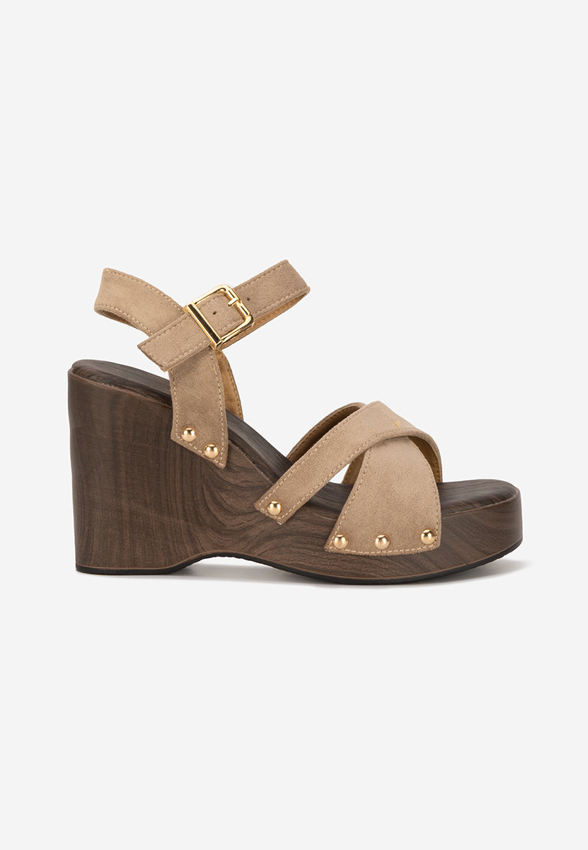 Sandales à plateforme kaki Ricky