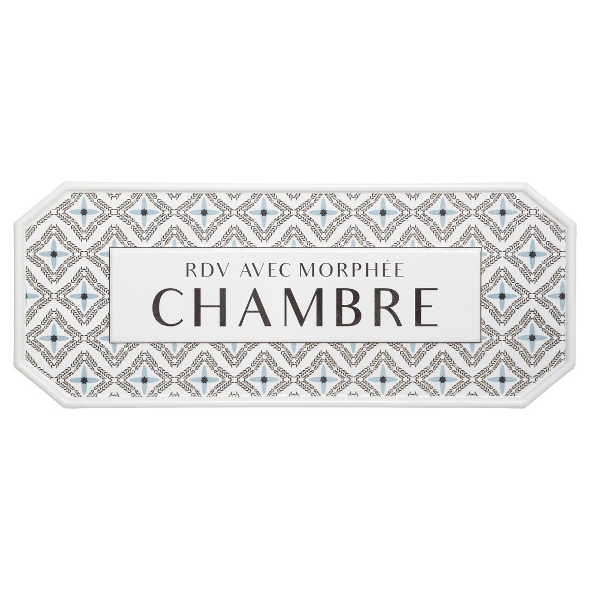 PLAQUE PORTE METAL CARREAUX