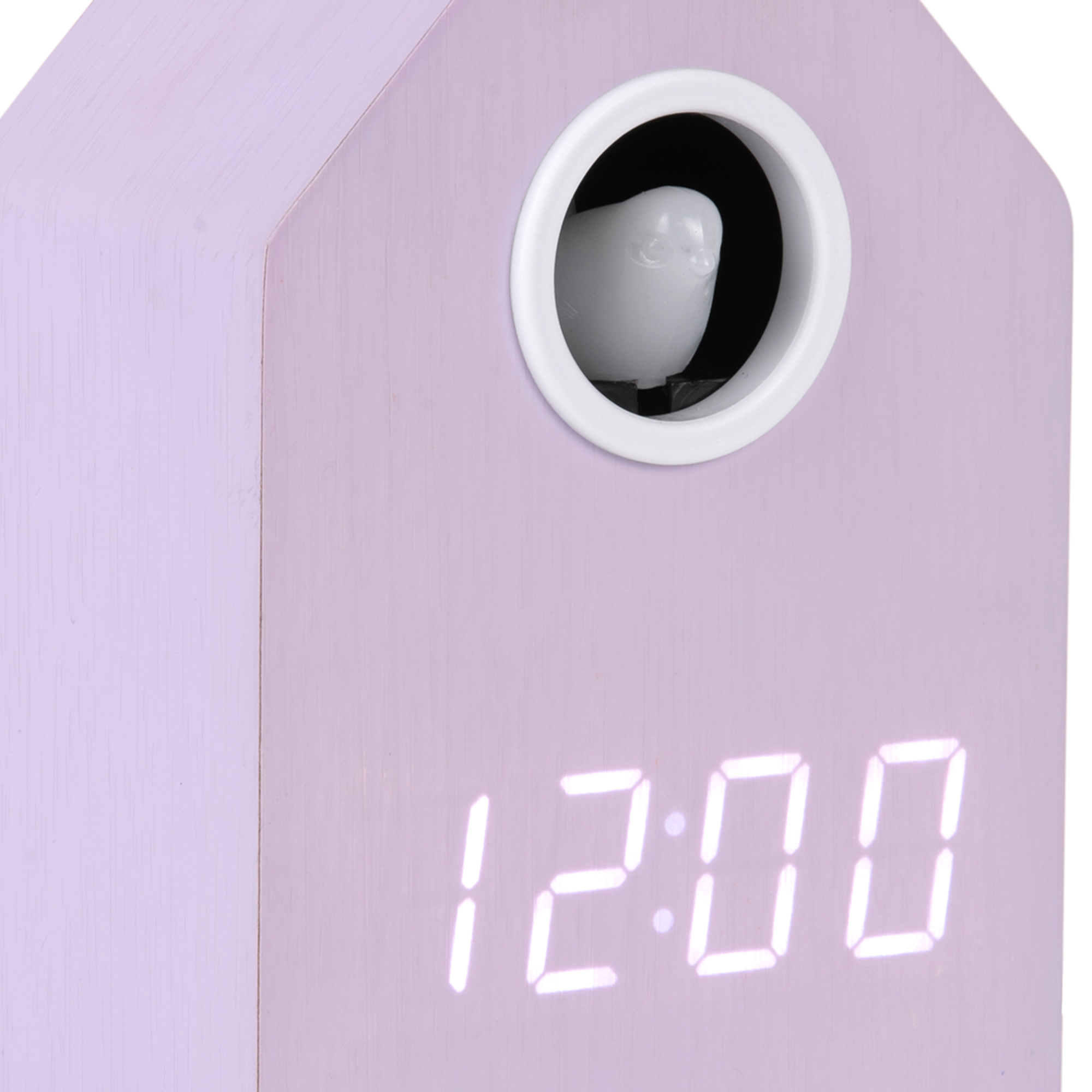 Wekker Koekoek LED Zachtpaars