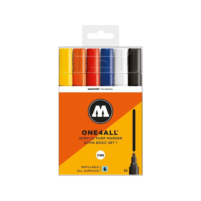 Molotow Lackmarker One4all 227HS, 6er-Set
