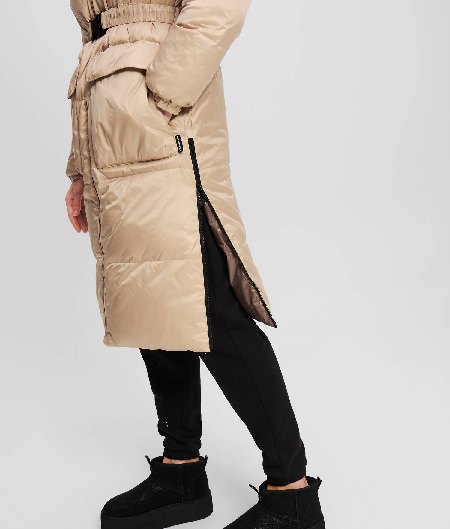 VESTE LONGUE MATELASSÉE RÉVERSIBLE