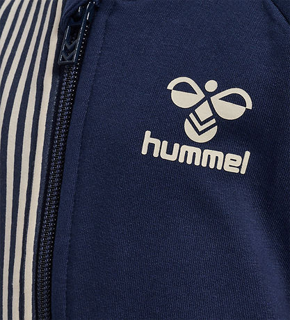 Hummel Cardigan - hmlStripy Zip Jacke - Black Iris
