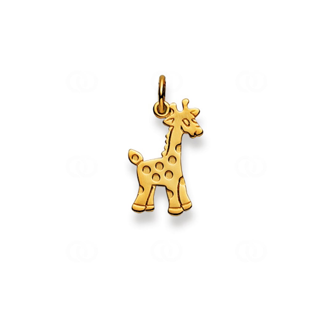 Anhänger 750/18 K Gelbgold Giraffe