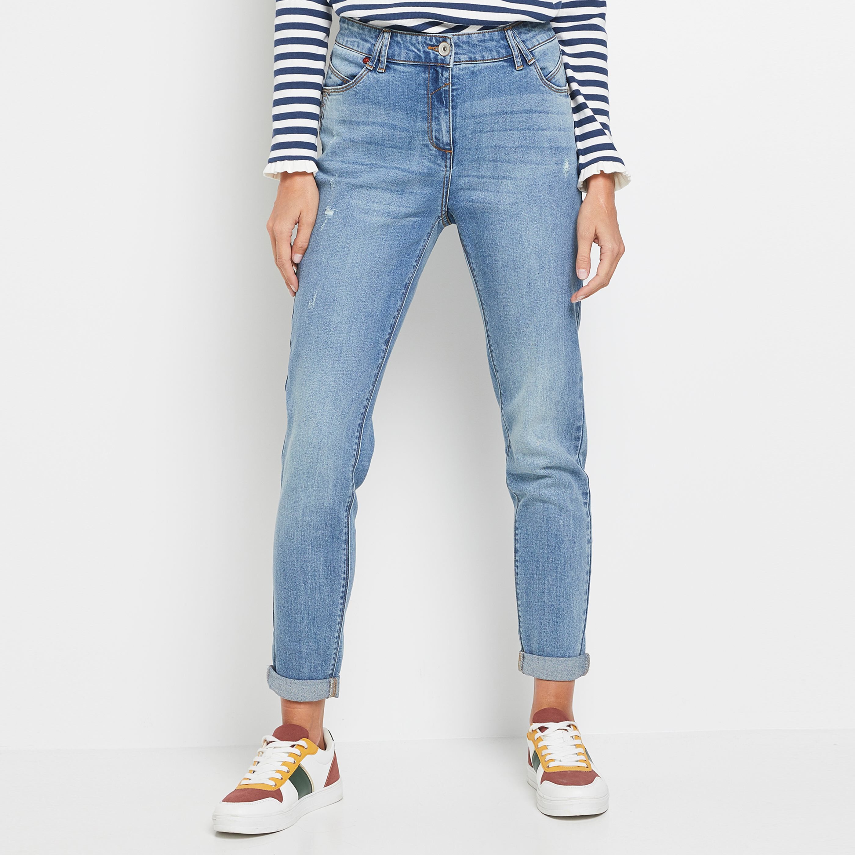 Jean boyfriend SYDNEY femme - STONE