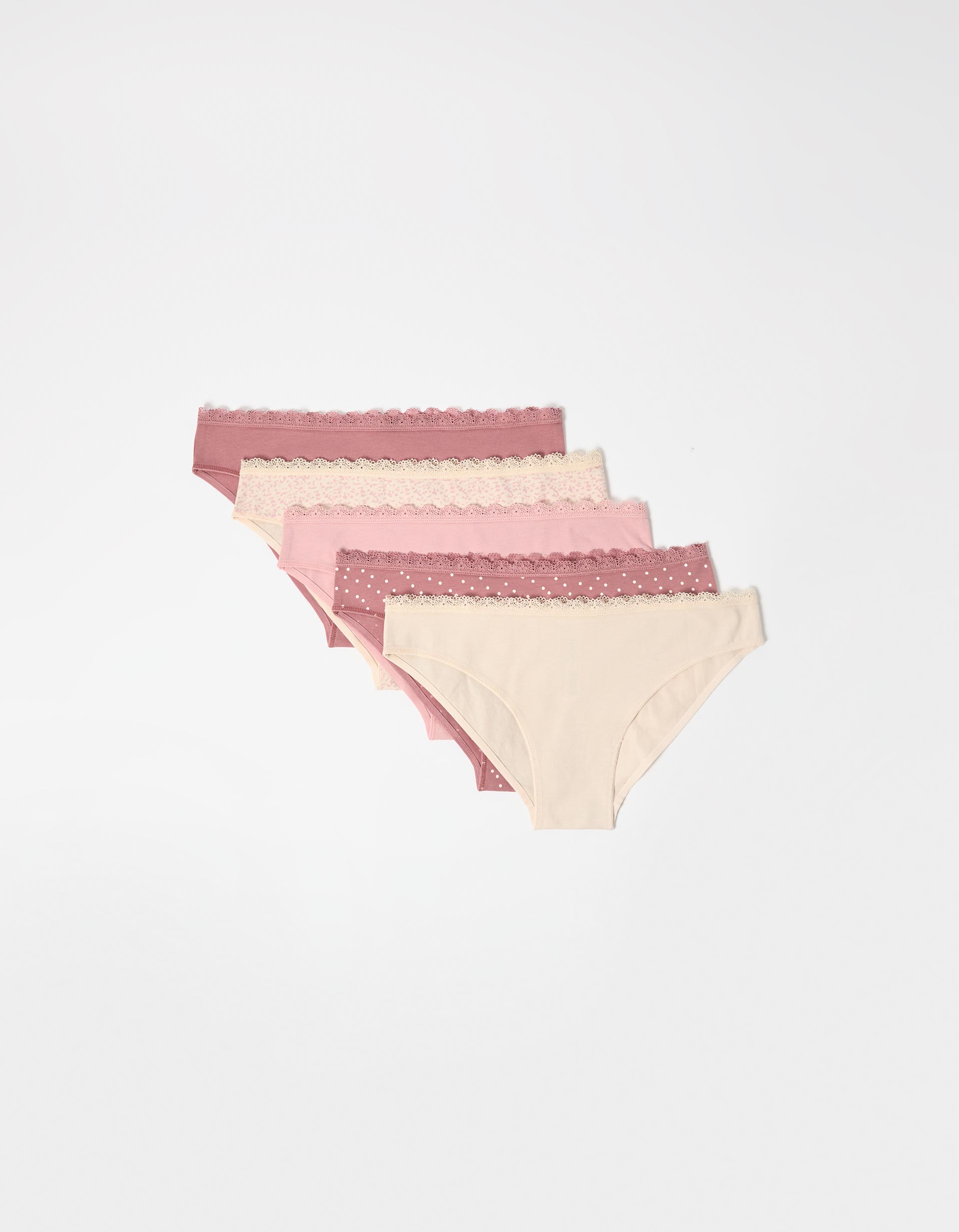 Pack 5 Cuecas, Mulher, Rosa