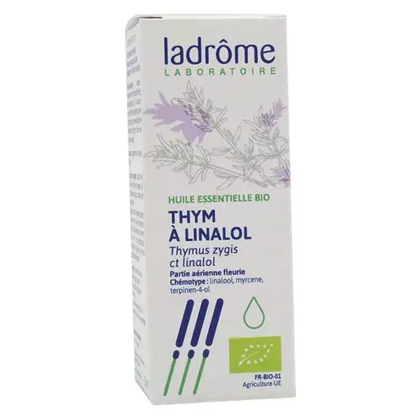 Óleo Essencial de Linalol de Tomilho Orgânico Ladrome 10ml