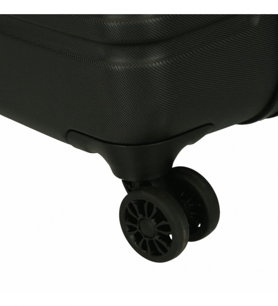Jogo de malas Roll Road India Rgidas preto -40x55x20cm/48x70x27cm/55x80x29cm-