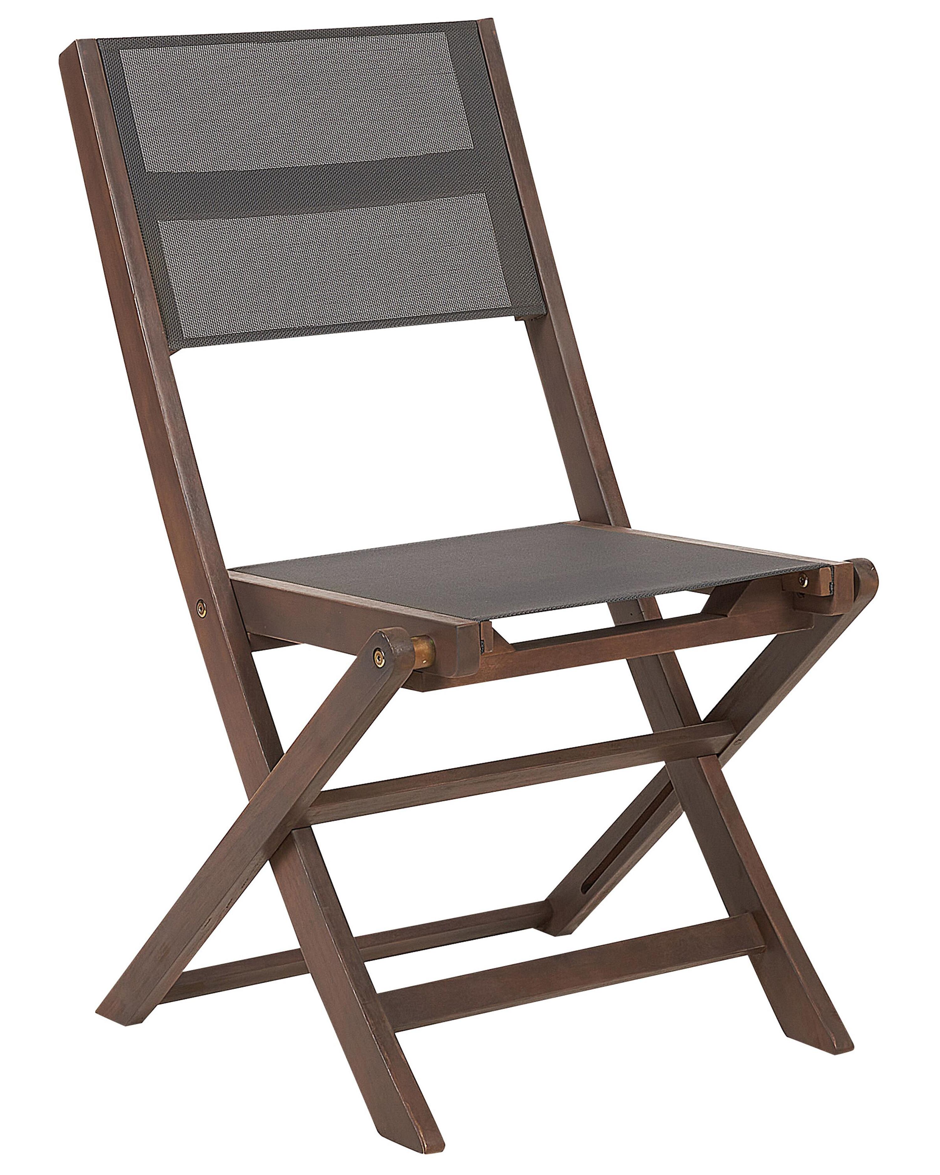 Set van 2 tuinstoelen CESANA Acaciahout Donkerbruin