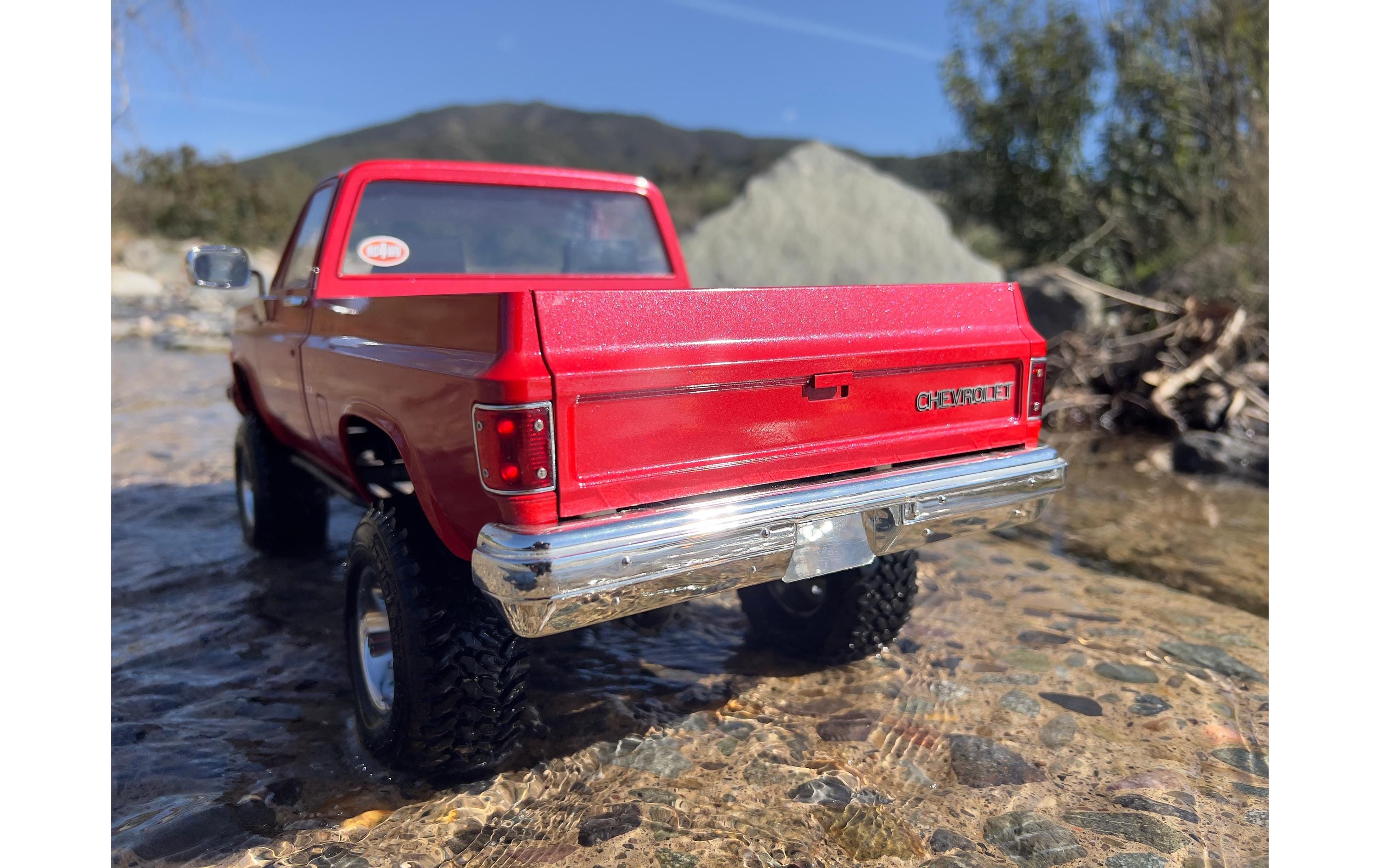 Scale Crawler Trail Finder 2 LWB Chevy K10 Rot, RTR, 1:10<br>Scale Chevrolet K10 Scottsdale Pick-up Off-Road Modell