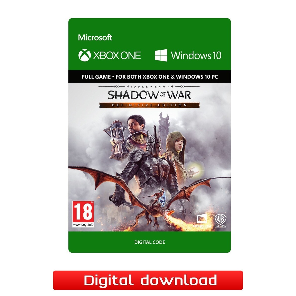 Middle-earth Shadow of War Definitive Edition - XOne PC Windows