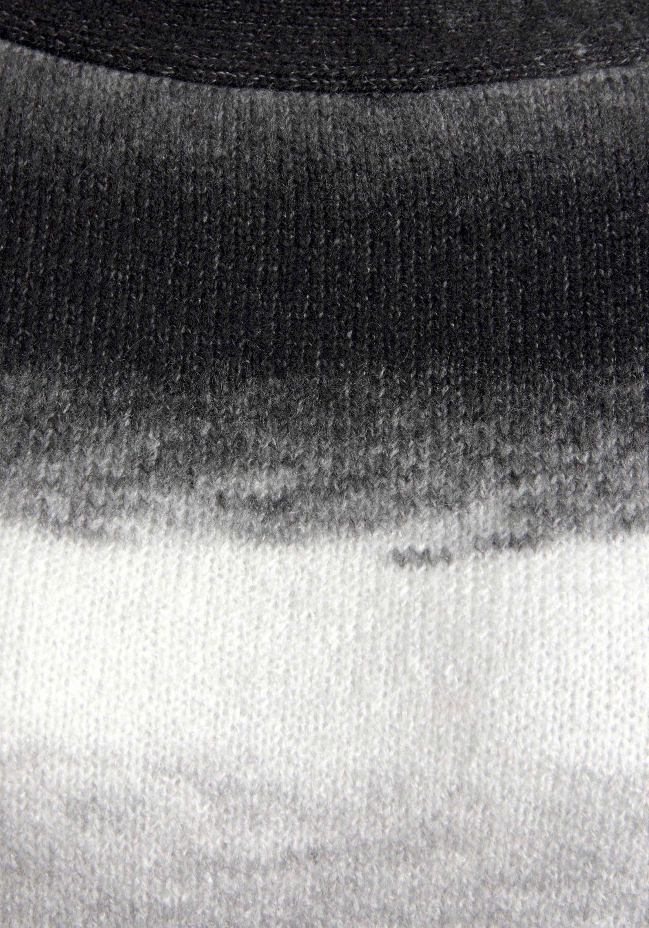 Vivance Strickpullover in schwarz-weiß-grau