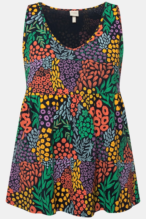Babydoll, V-Ausschnitt, ärmellos, Biobaumwolle
