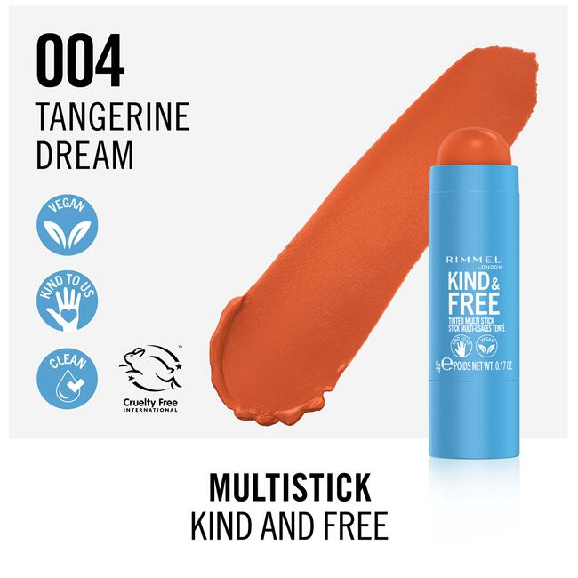 Rimmel Kind & Free Clean Multi-Stick 004 Tangerine Dream (Sunny Coral)