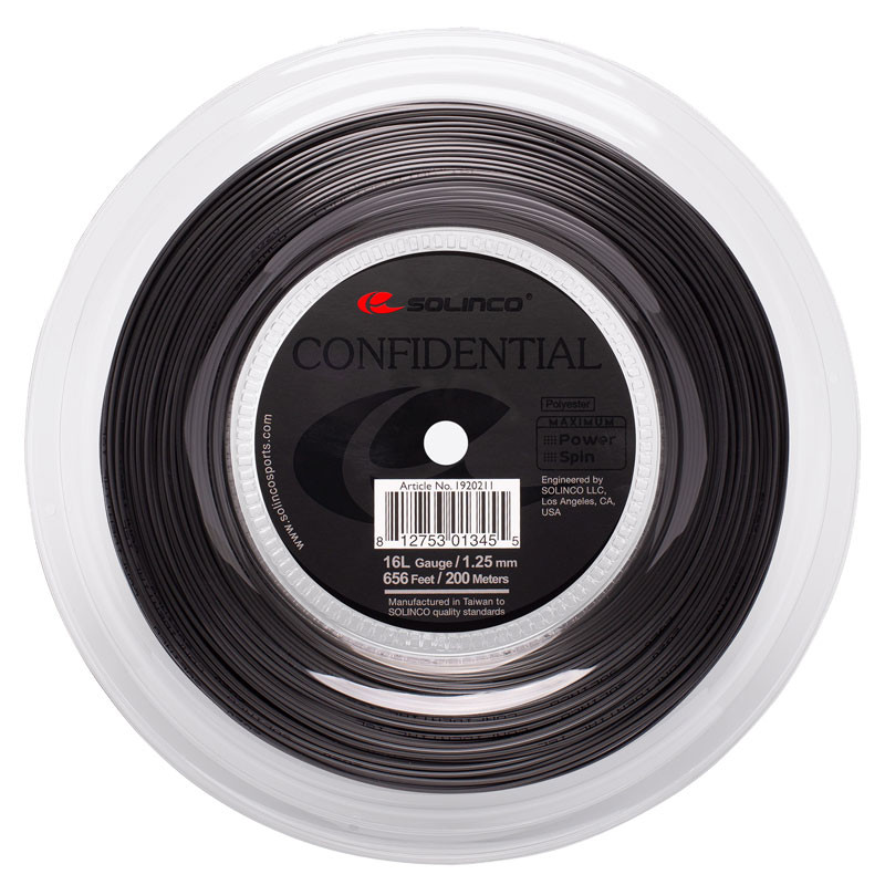 Solinco Confidential - Bobine de cordage 200m