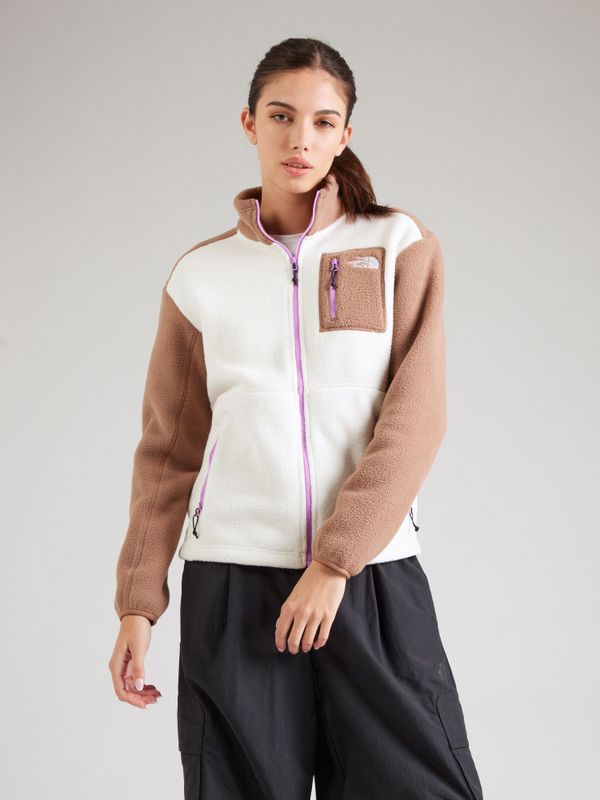 The North Face Yumiori Fleecejas - White Dune-Latte-Vibrant Verbena