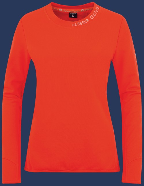Beachpullover Lady FrenchTerryCoPoly, Neonpeachmelange