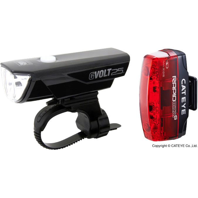 CatEye GVolt 25 & Rapid Micro G Beleuchtungsset