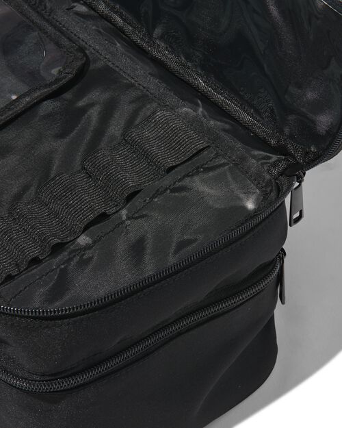 beautycase avec organiseur noir 17x25x15