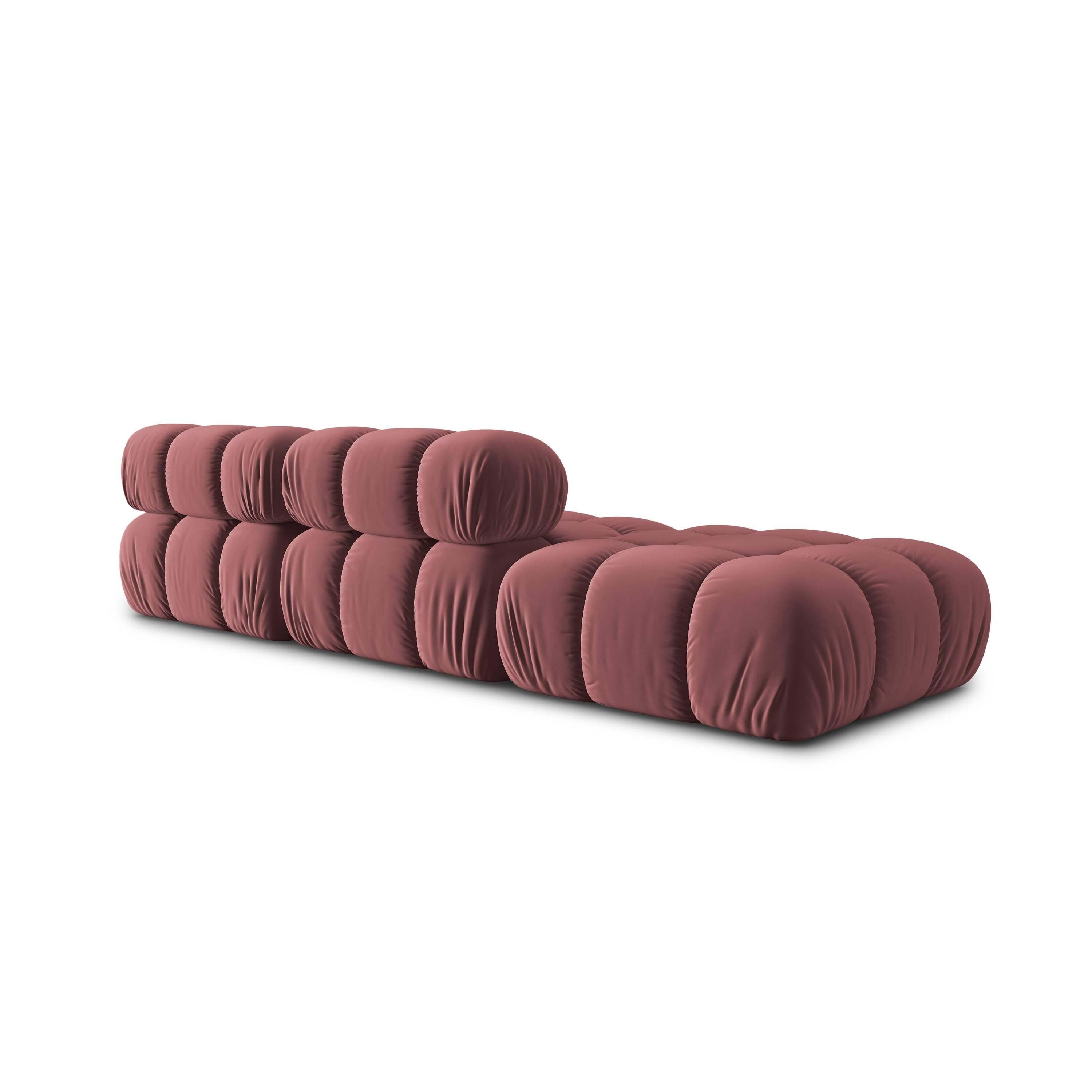 Milo Casa Tropea Modulaire 2-zitsbank Links Open met Hocker - Roze