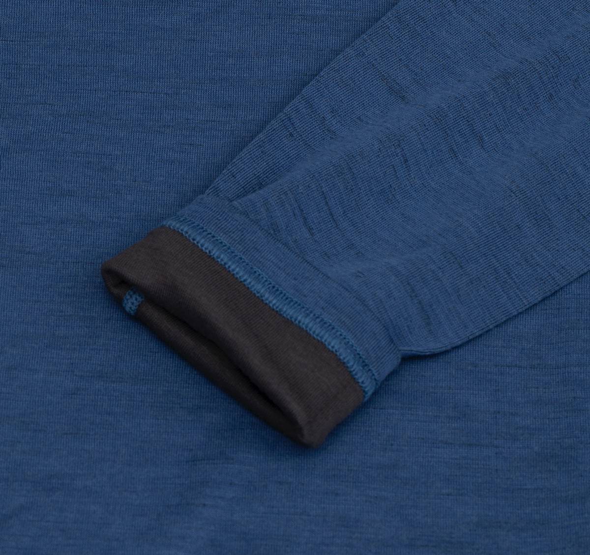 Urberg Merino-Bamboo Base Layer Top Men True Navy/Asphalt