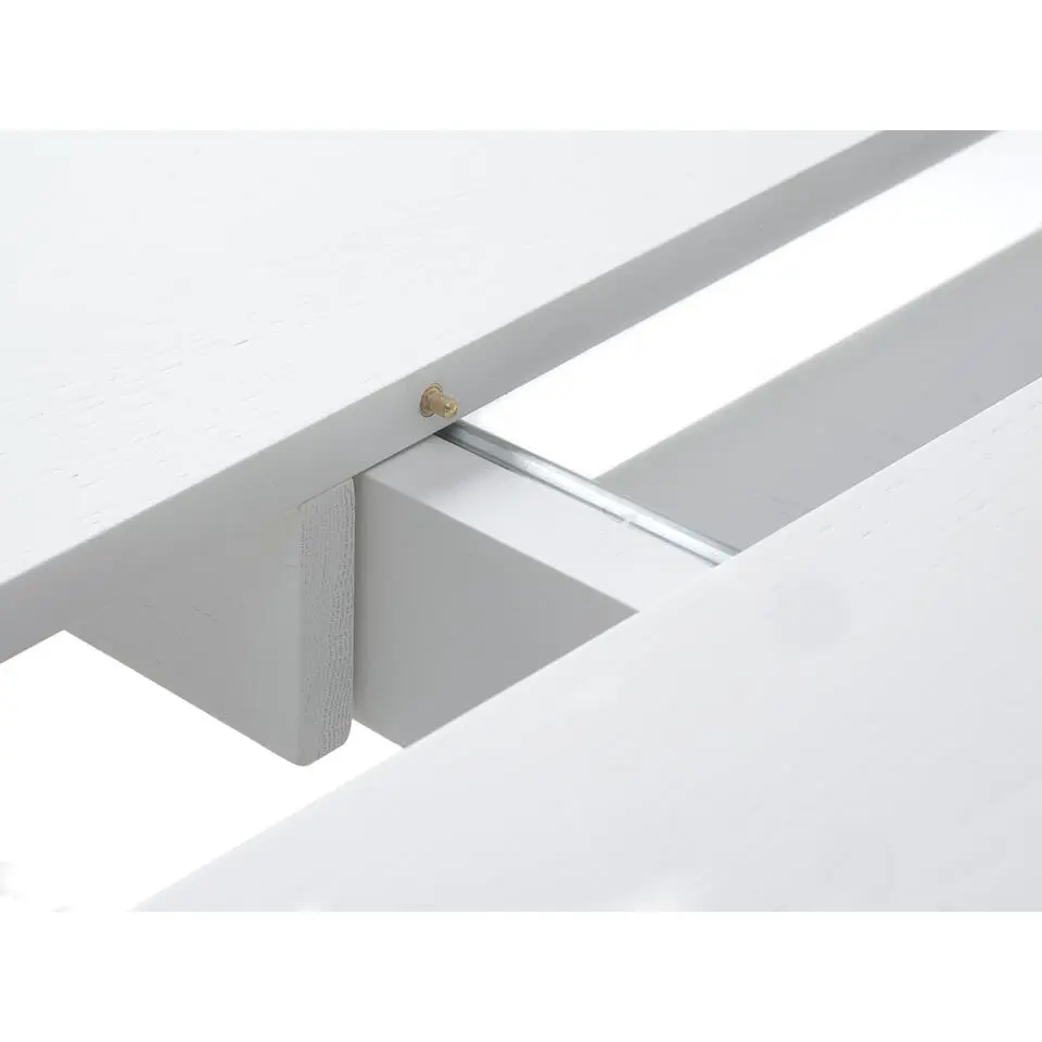 Eettafel Uitschuifbaar Wit - Ø120-167cm - Nola