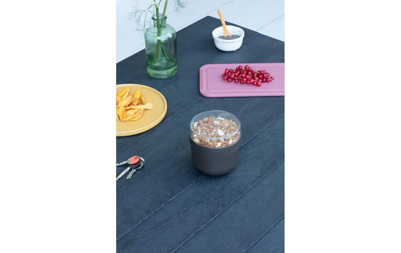 Yoghurtbehälter Make & Take 500 ml, DunkelgrauMüslibecher