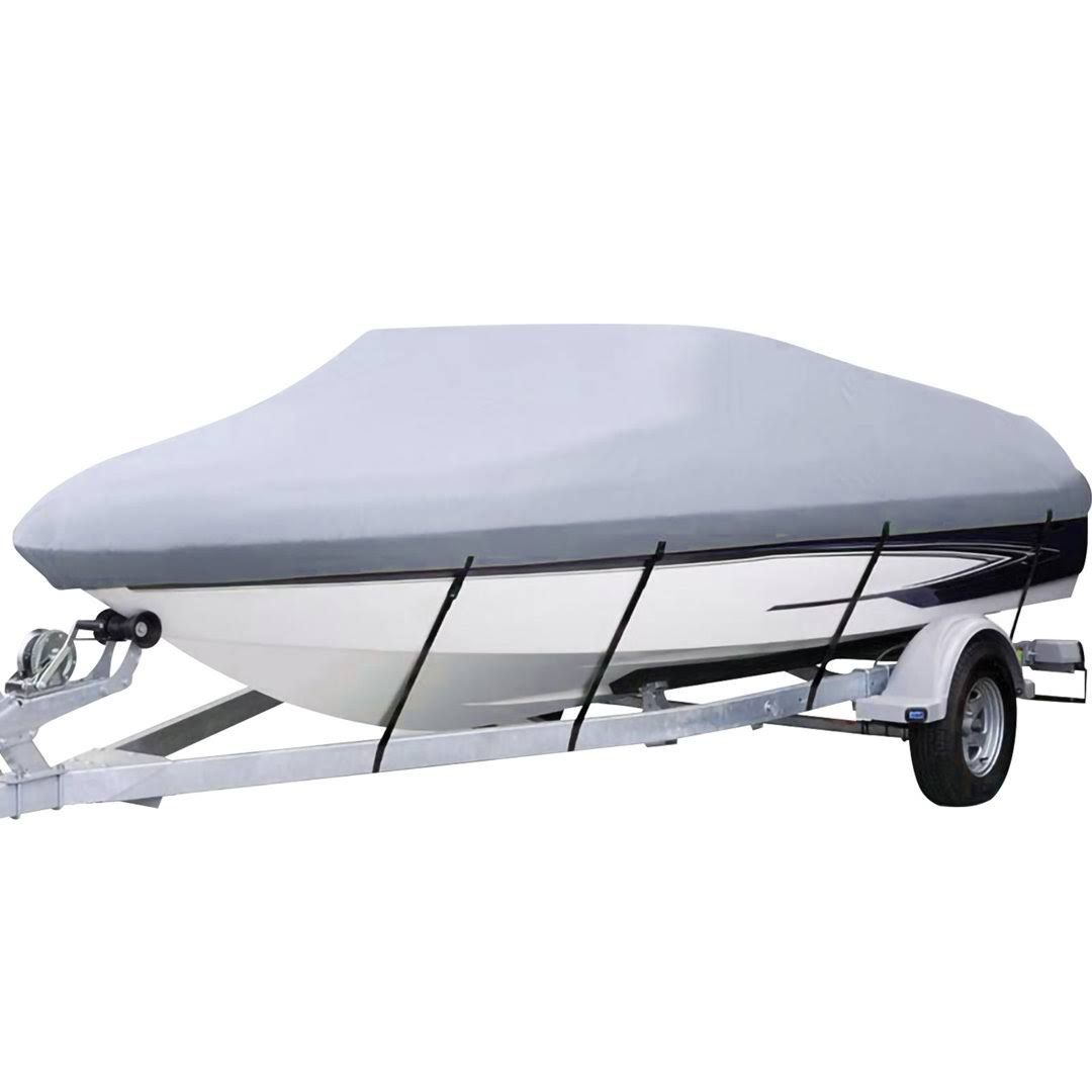 VEVOR Housse de Bateau Imperméable Bâche de Bateau 6,1 6,7 m de Long 2,7 m de Large Couverture de Protection pour Bateau à Coque V Oxford 210D 3