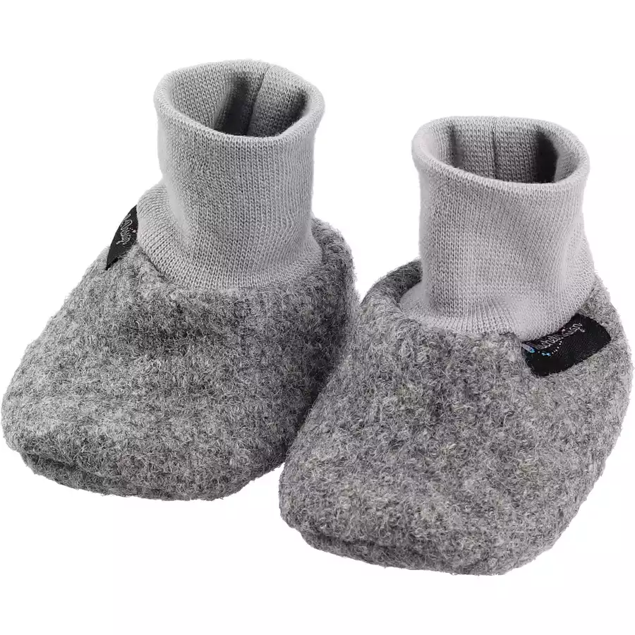Puschel-Design Schuhe Handmade grau