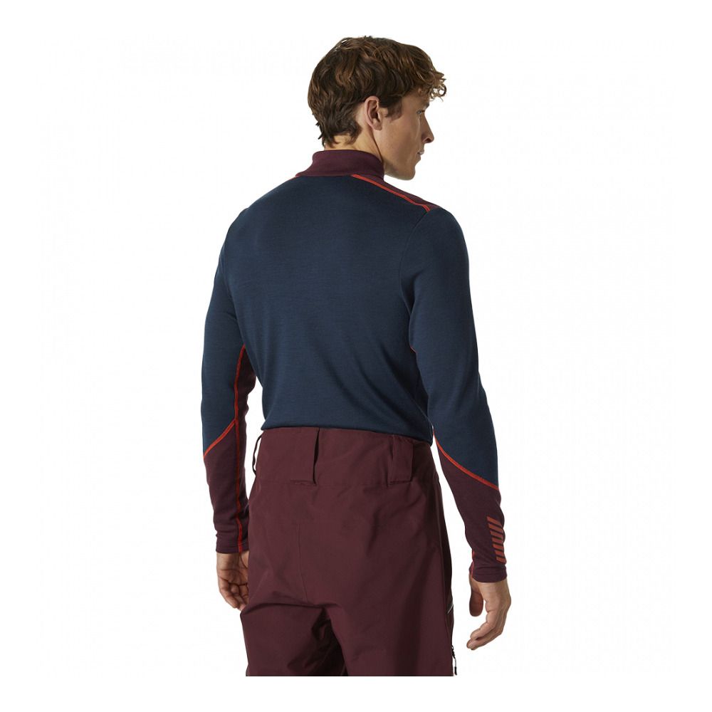 Helly Hansen LIFA MERINO MIDWEIGHT 1/2 ZIP - Sous-couche Homme midnight