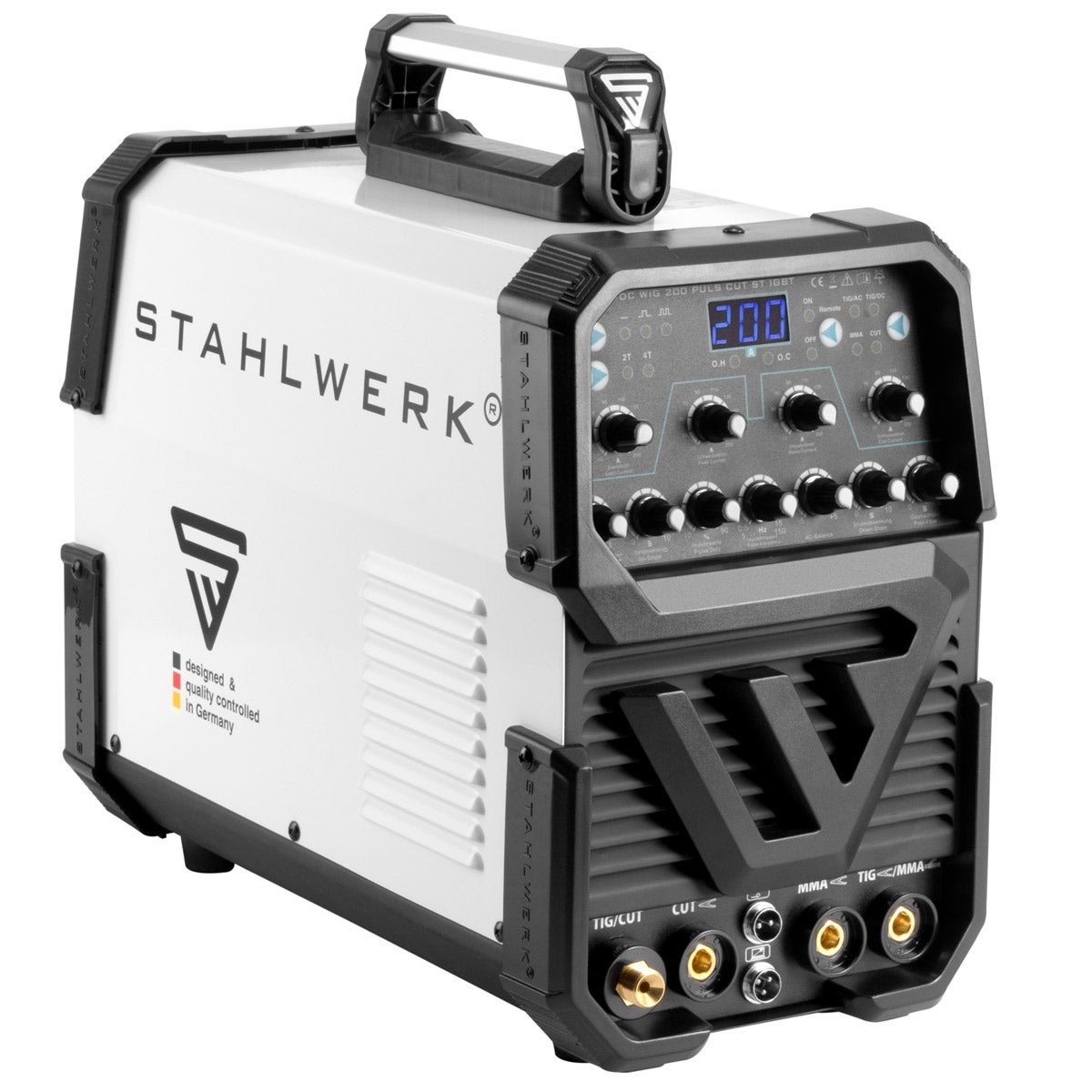STAHLWERK AC/DC TIG lasapparaat, 200 pulsen, met plasma ST CUT functie, 200 A