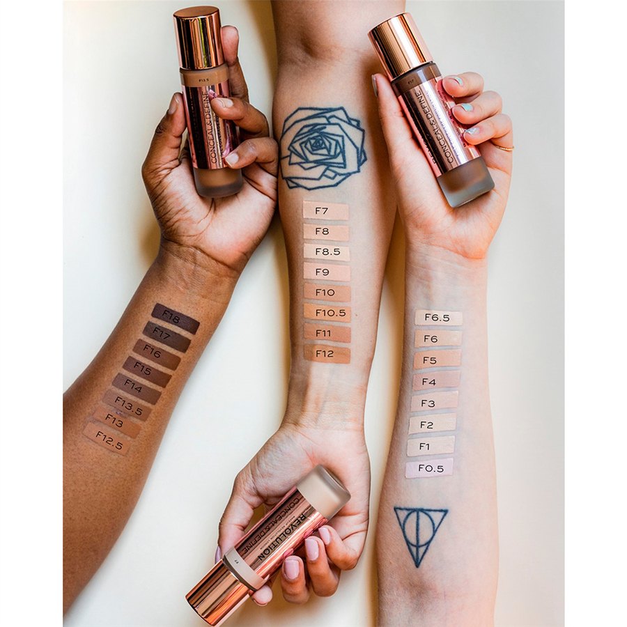 Makeup Revolution Conceal & Define Foundation F16 23ml