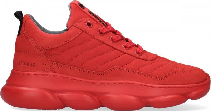 Red-Rag Jongens Veterschoenen & Klitteband Red rag 13541 424 Red Nubuck Rood