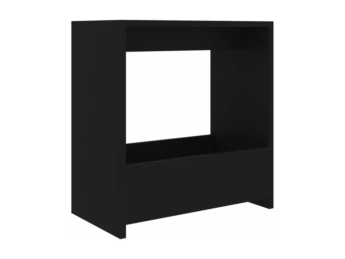 Table d'appoint Noir 50x26x50 cm Aggloméré
