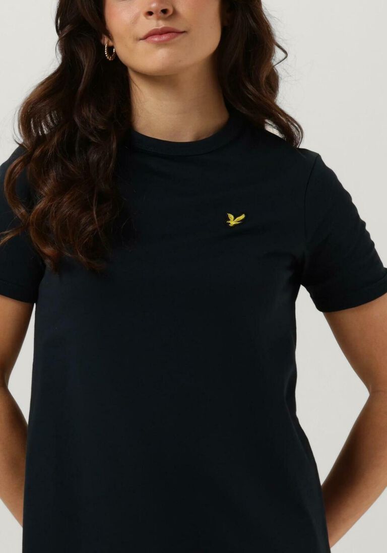 LYLE & SCOTT donkerblauwe lyle & scott mini jurk t-shirt dress