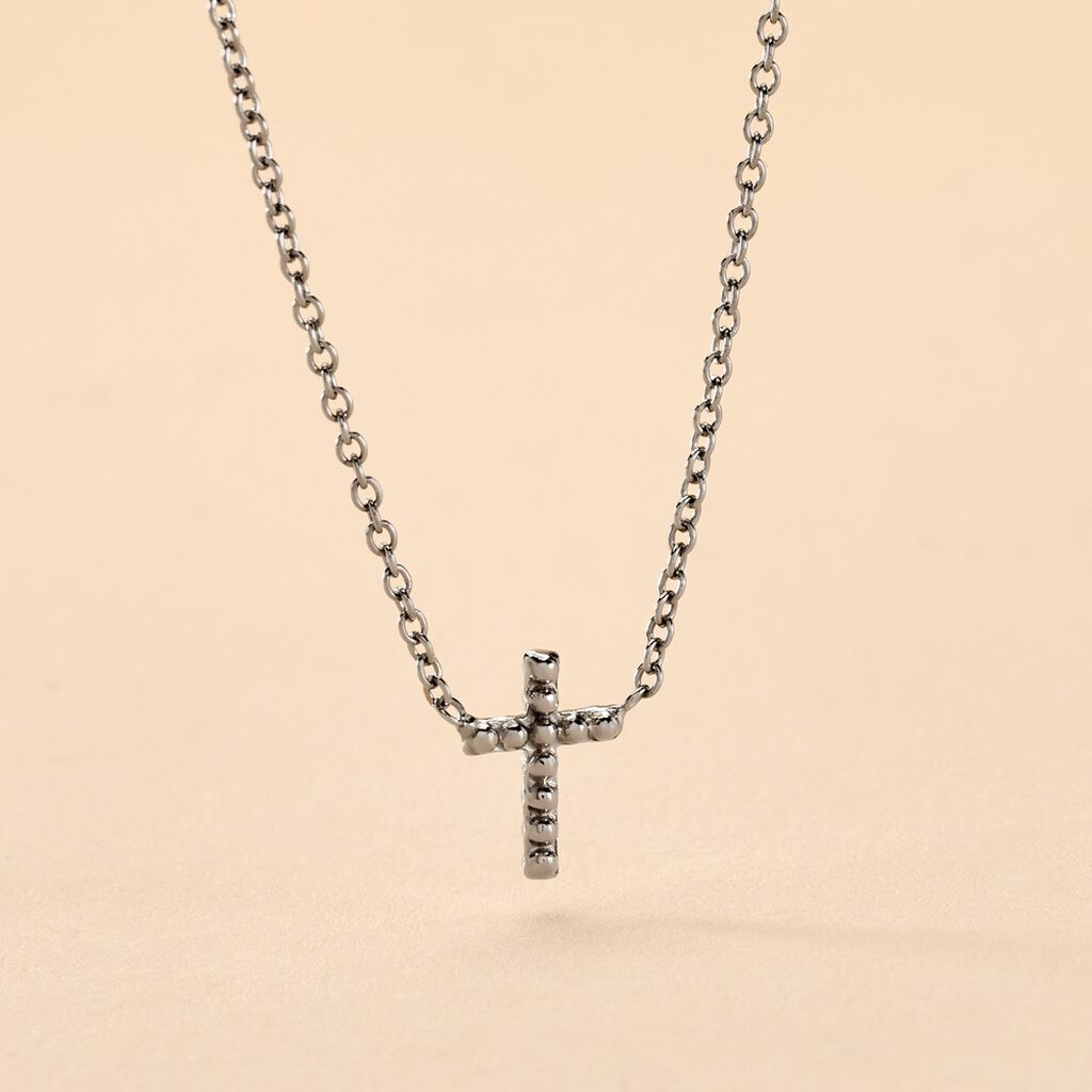 Collier Peyton Argent Blanc