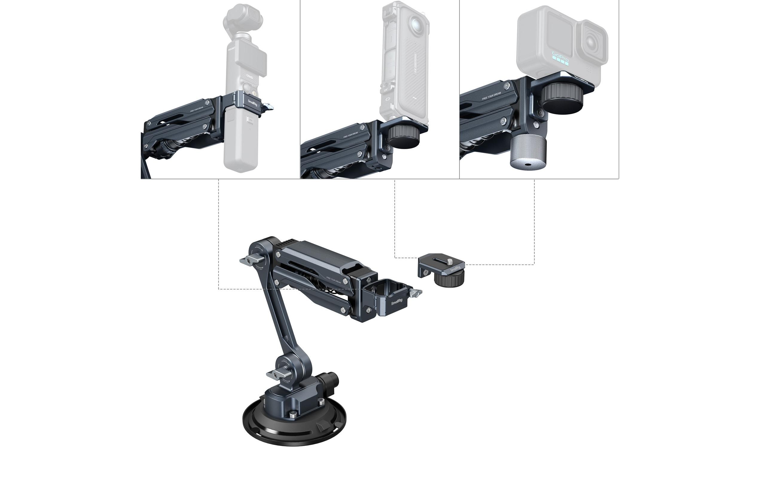 Mini Shock Absorber Arm für Pocket 3 / HERO13 / Insta360 X4<br>Mini-Stossdämpferarm
