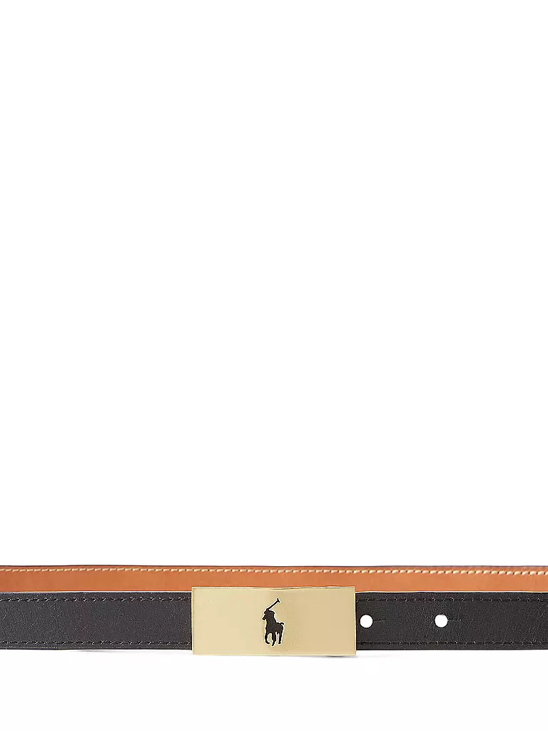 POLO RALPH LAUREN Ledergürtel schwarz