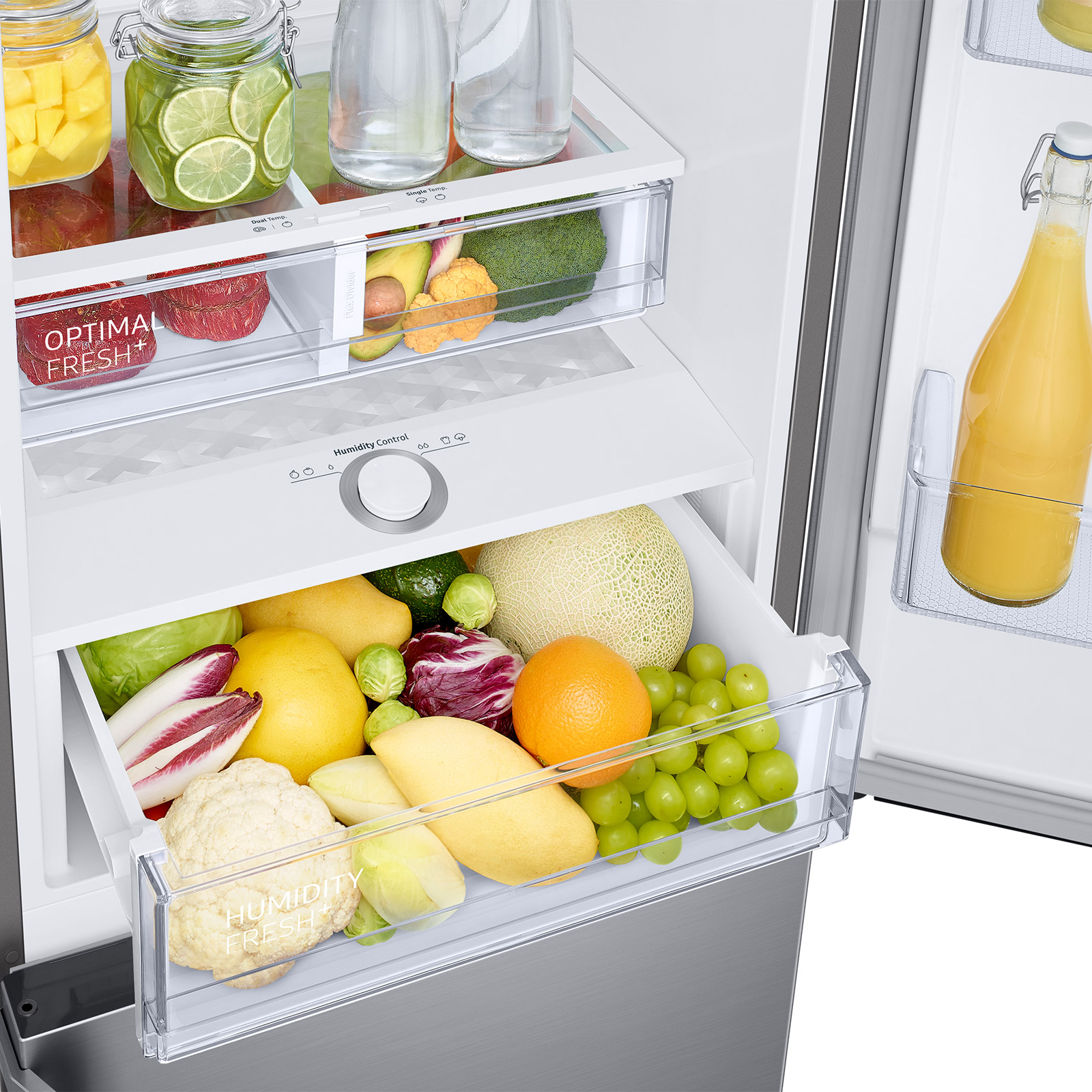 SAMSUNG Kühl-/Gefrierkombination RL34T665ES9/EG - Edelstahl - E