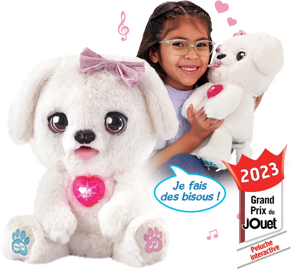 PELUCHE KISSKISS, MON TOUTOU BISOUS