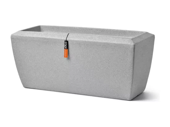 Jardinière rectangulaire Arc Granite 60x35x40 cm Ivoire
