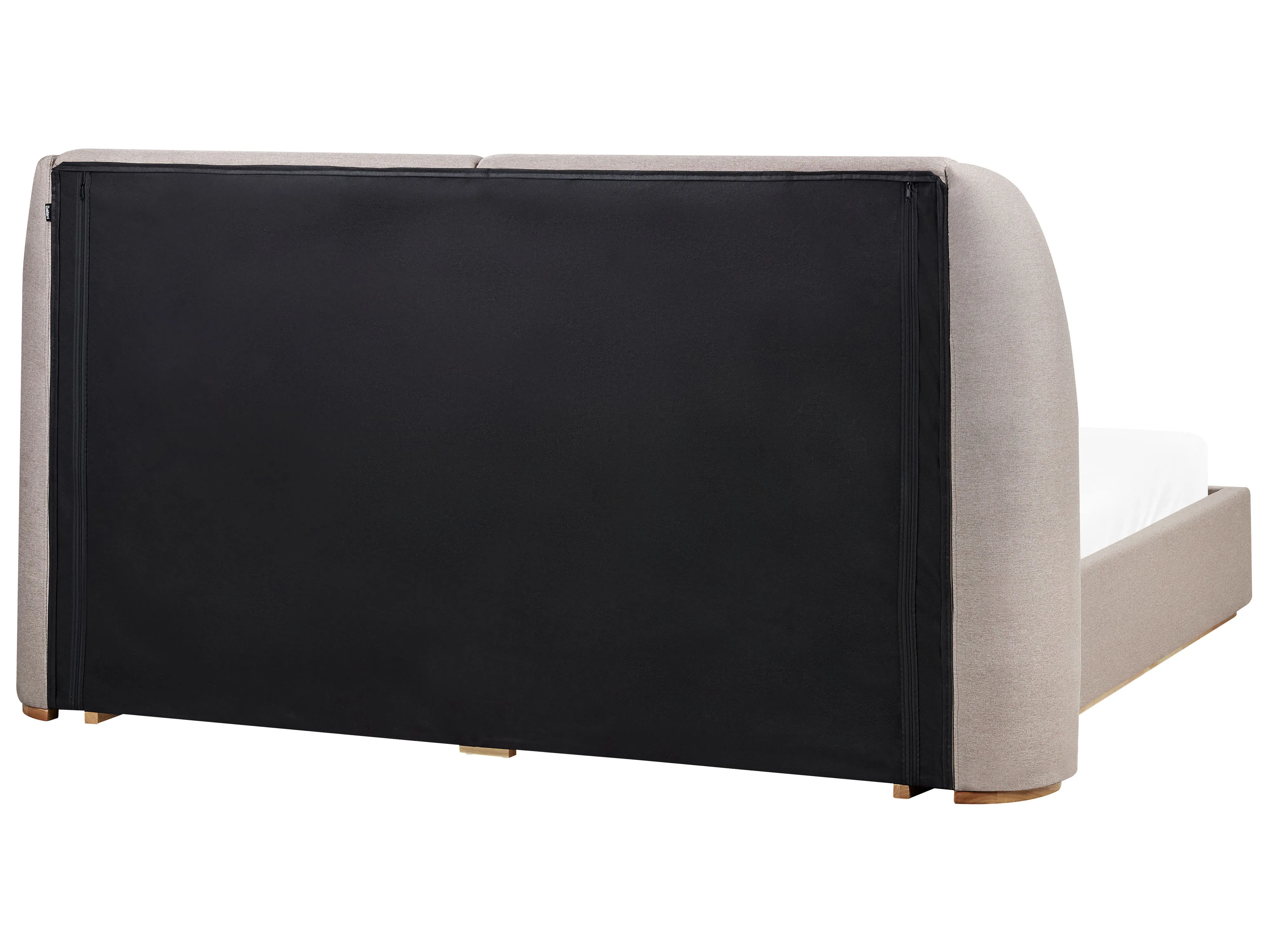 Bed met opbergruimte Stof MONESTIER 180 x 200 cm Taupe