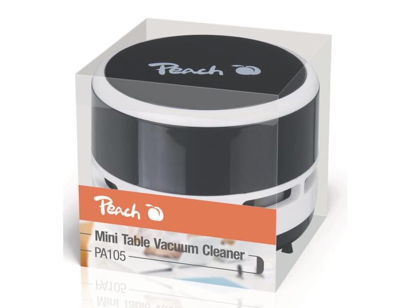 Peach Tischsauger PA105 Schwarz/Weiss Handlicher Tisch-Staubsauger