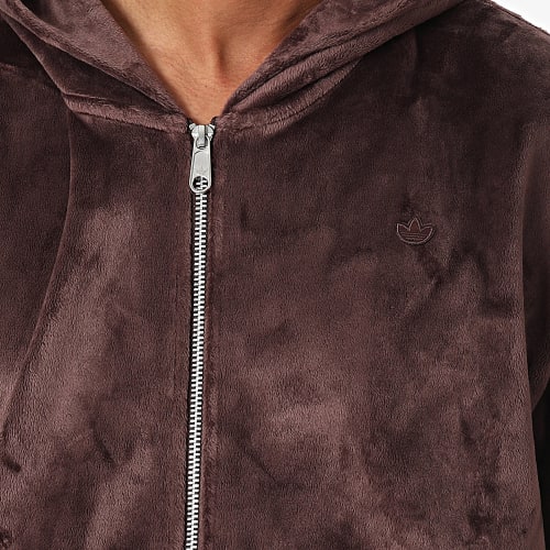 Sweat Zippé Capuche Essential IM4452 Marron